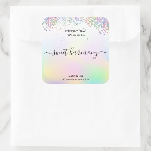 Etiket kaartenlabel holografen (Tas)