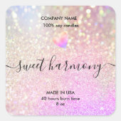 Etiket kaartenlabel Iridescent jar label (Voorkant)