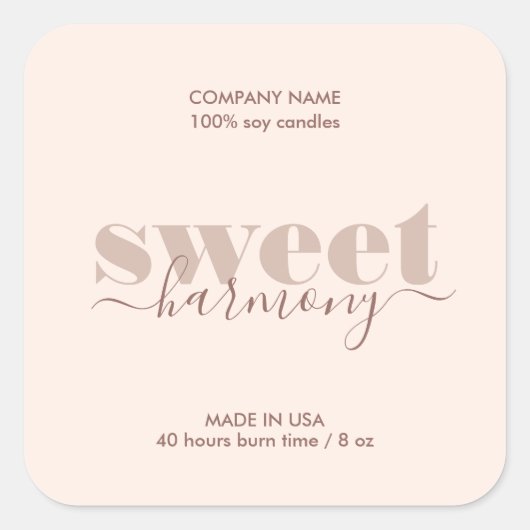 Etiket kaartenlabel Modern minimalist (Voorkant)