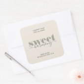 Etiket kaartenlabel Modern minimalistische pagina (Envelop)