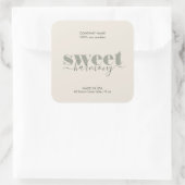 Etiket kaartenlabel Modern minimalistische pagina (Tas)