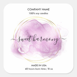 Etiket kaartenlabel paarse jar