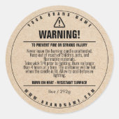 Etiket kaartenlabel voor kaartenkaars Ontwerplabel (Voorkant)