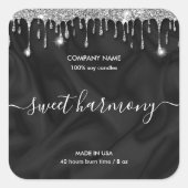 Etiket kaartenlabel zilverjar (Voorkant)