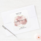 Etiket kaartje blauwgroen jasetiket (Envelop)