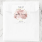 Etiket kaartje blauwgroen jasetiket (Tas)