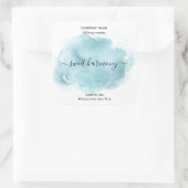 Etiket kaartje blauwgroen jasetiket (Tas)