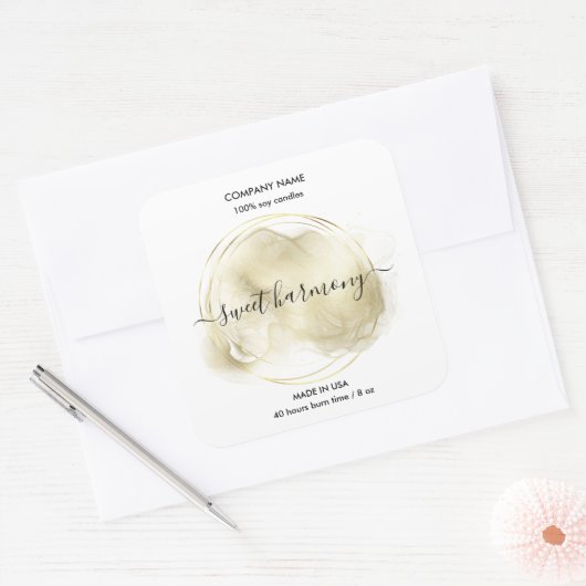 Etiket kaartje blauwgroen jasetiket (Envelop)