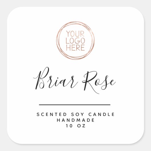 Etiket kaartje voor Logo toevoegen (Voorkant)