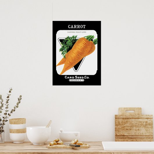 Etiket kartelzaad poster (Keuken)