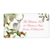 Etiket kerst hert (Voorkant)