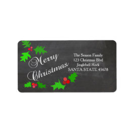 Etiket kerstadres Merry