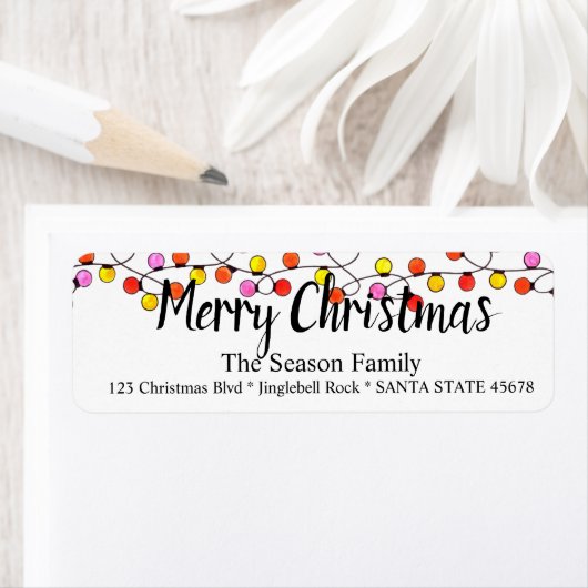 Etiket kerstboomverlichting (Insitu)