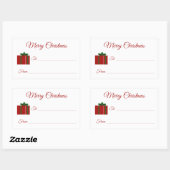 Etiket kerstcadeaus voor Cadeau (Vel)