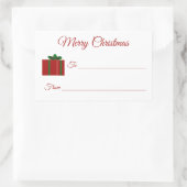 Etiket kerstcadeaus voor Cadeau (Tas)