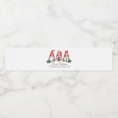 Etiket kerstflesje (Enkel label)