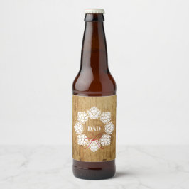 Etiket kerstpap bier gebak