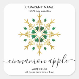 Etiket kerstsnowflake Kandle