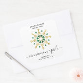 Etiket kerstsnowflake Kandle (Envelop)