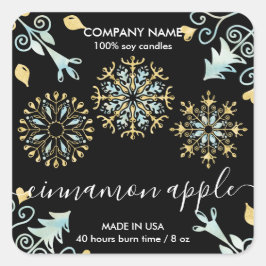 Etiket kerstsnowflake Kandle