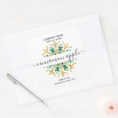 Etiket kerstsnowflake Kandle (Envelop)