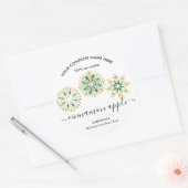 Etiket kerstsnowflake Kandle (Envelop)