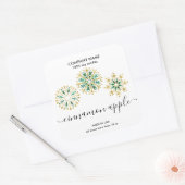 Etiket kerstsnowflake Kandle (Envelop)