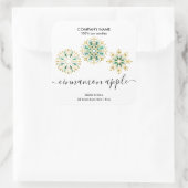 Etiket kerstsnowflake Kandle (Tas)