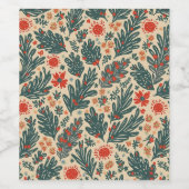 Etiket kerstwijn (Enkel label)