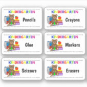 Etiket Kindergarten Classroom Organisator Sticker (Voorkant)