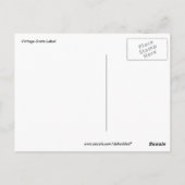 Etiket  kingfish erwten briefkaart (Achterkant)
