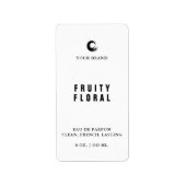 Etiket kleine spuitfles met parfum (Voorkant)