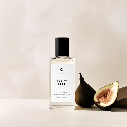 Etiket kleine spuitfles met parfum