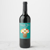 Etiket kleurige paddenstoelen (Voorkant)