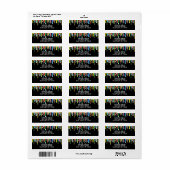 Etiket kleurige uitstrijklijnen (Full Sheet)