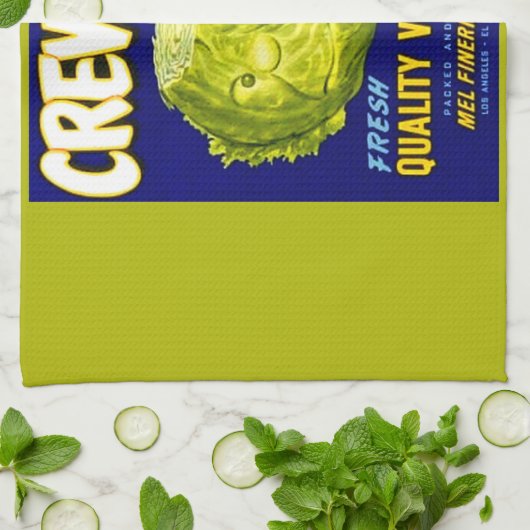 Etiket knaagsnoer theedoek (Gevouwen)