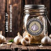 Etiket knoflookbolletje