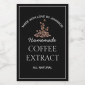 Etiket koffie-extract (Enkel label)