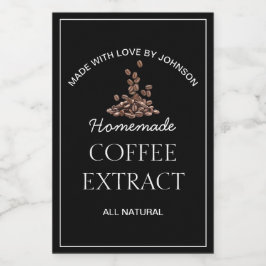 Etiket koffie-extract