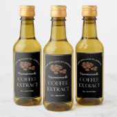 Etiket koffie-extract (Flessen)