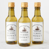 Etiket koffie-extract (Flessen)