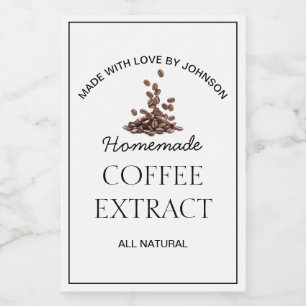 Etiket koffie-extract