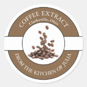 Etiket koffieboon (Voorkant)