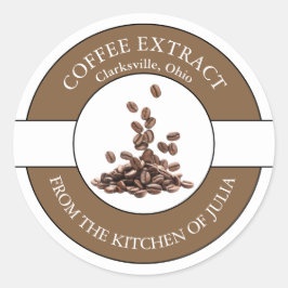 Etiket koffieboon