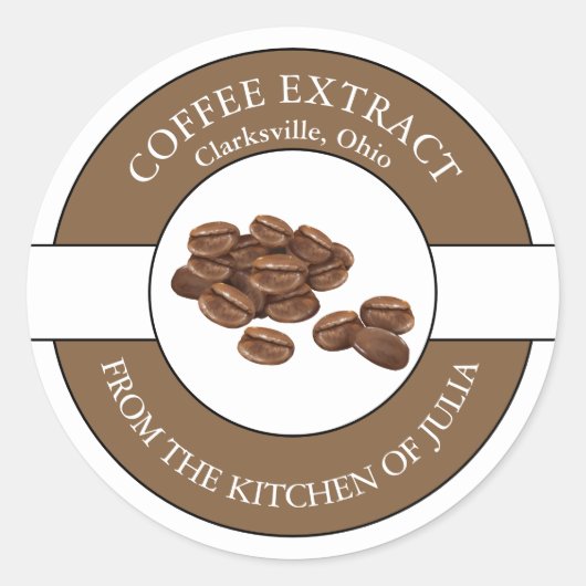 Etiket koffieboon (Voorkant)