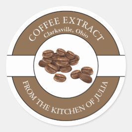 Etiket koffieboon