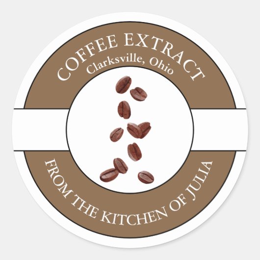 Etiket koffieboon (Voorkant)