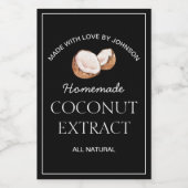 Etiket kokosnootextract (Enkel label)