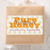 Etiket koningin Bee Wildflower Honey Jar Label (Insitu)