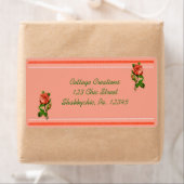 Etiket koraal Roos (Insitu)